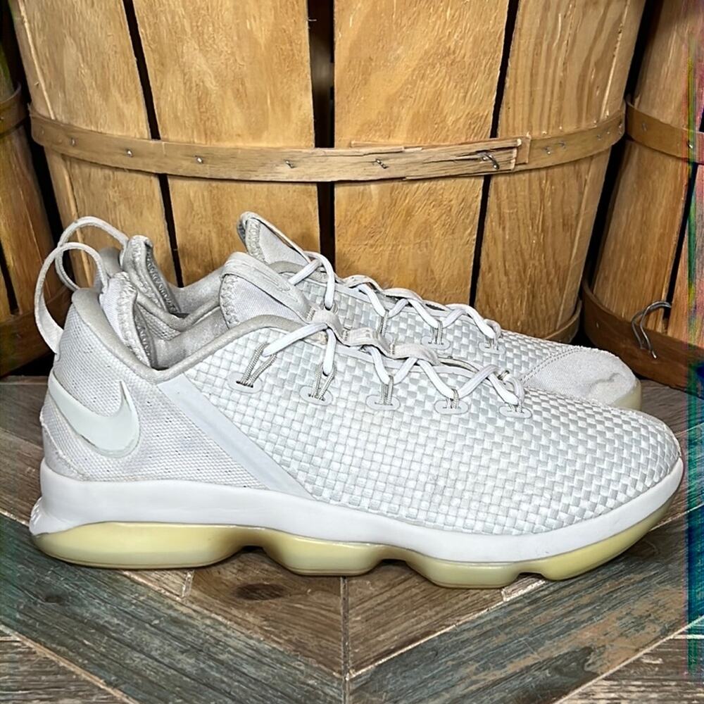 Nike Lebron 14 Low Light Bone Off-White 878636-004 Basketball Shoes Mens Size 10